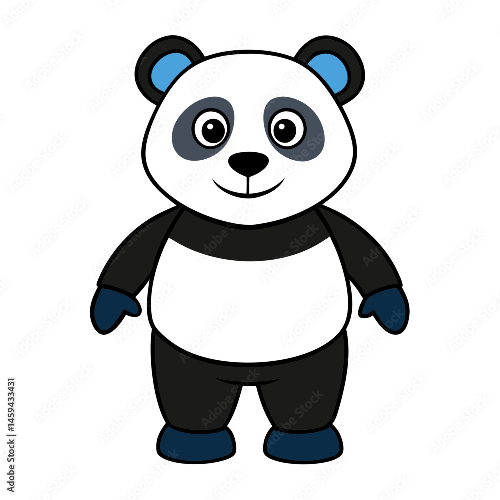 Naklejka premium Download Panda Vector Art Illustration Eps File For Design.