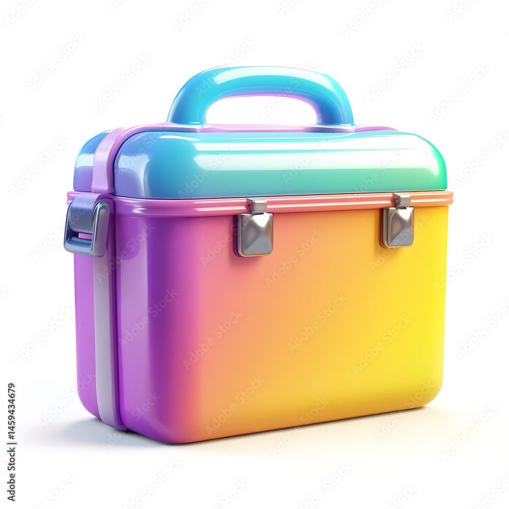 Colorful gradient cosmetic case Colorful gradient cosmetic case