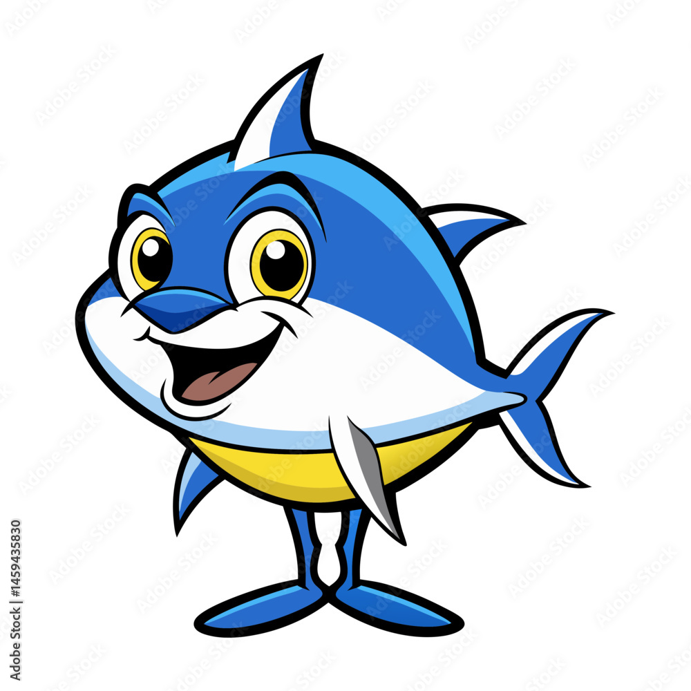 Fototapeta premium Download Bluefin Tuna Vector Art Illustration Eps File For Design.