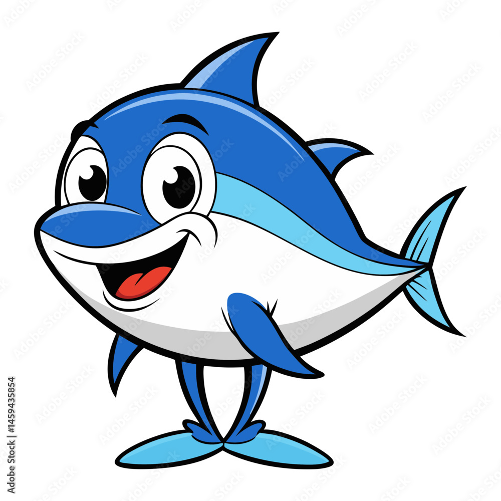 Obraz premium Download Bluefin Tuna Vector Art Illustration Eps File For Design.