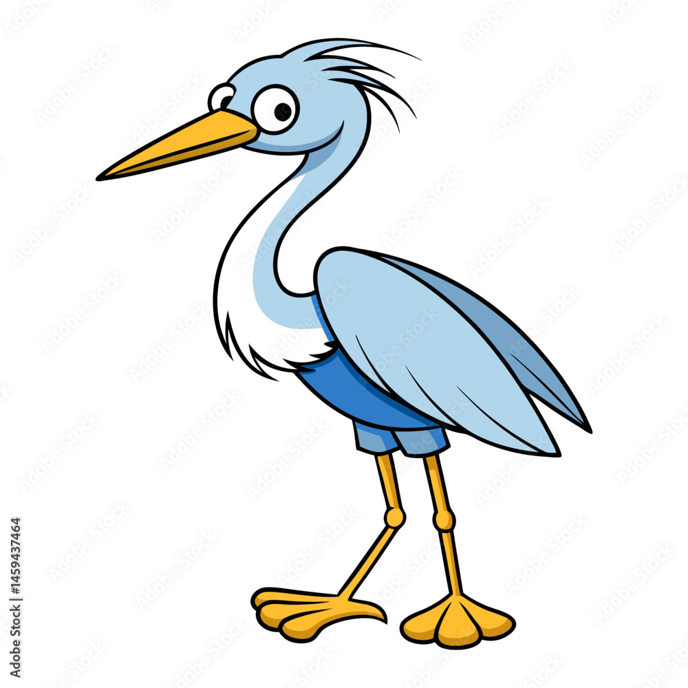 Fototapeta premium Download Heron Vector Art Illustration Eps File For Design.