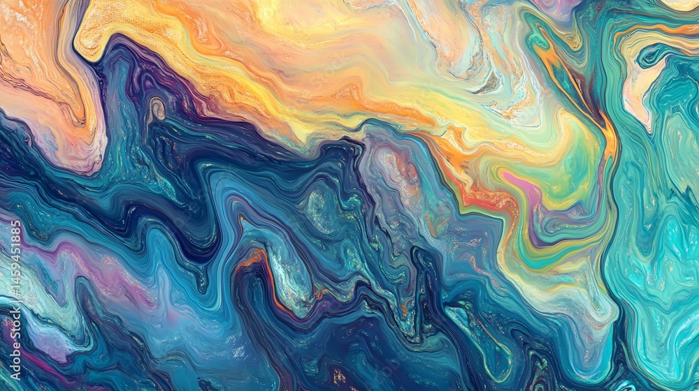 Generative AI, Closeup of impasto abstract rough colorful art painting texture Generative AI, Closeup of impasto abstract rough colorful art painting texture