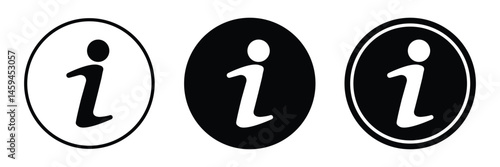 Info icons set. Info button.  Information icon collection.