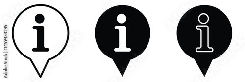 Info icons set. Info button.  Information icon collection.