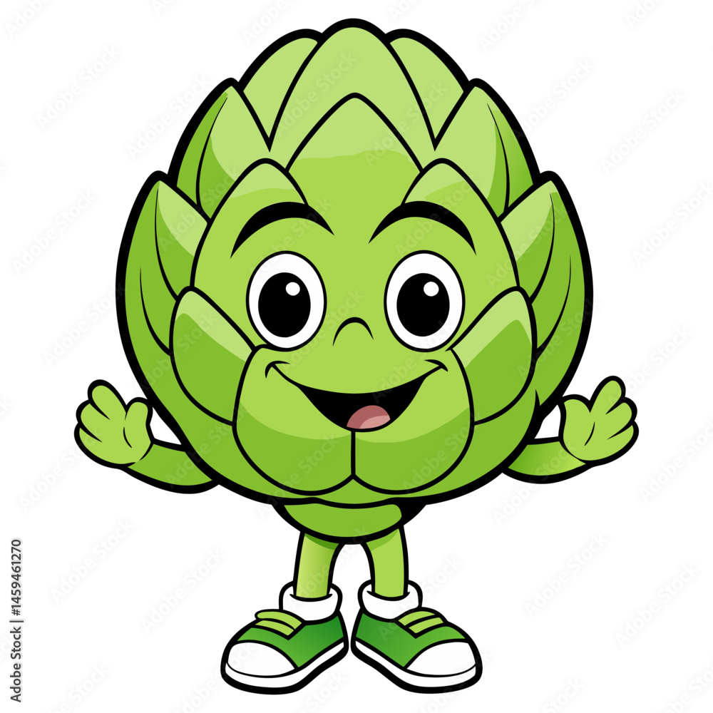 Fototapeta premium Download Artichoke Vector Art Illustration Eps File For Design.