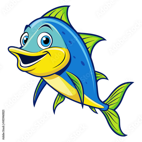 Download Dolphinfish Vector Art Illustration Eps File For Design.