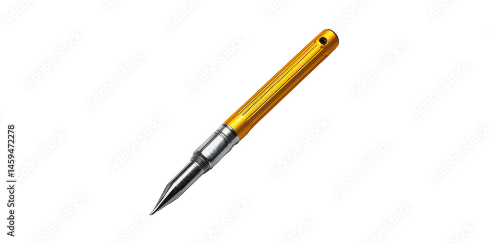 Tactical Self-Defense Pen With Tungsten Steel Tip. Durable Tool For Personal Safety And Writing Isolated On Transparent Background Tactical Self-Defense Pen With Tungsten Steel Tip. Durable Tool For Personal Safety And Writing Isolated On Transparent Background