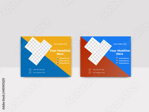 Modern banner design for Product and service