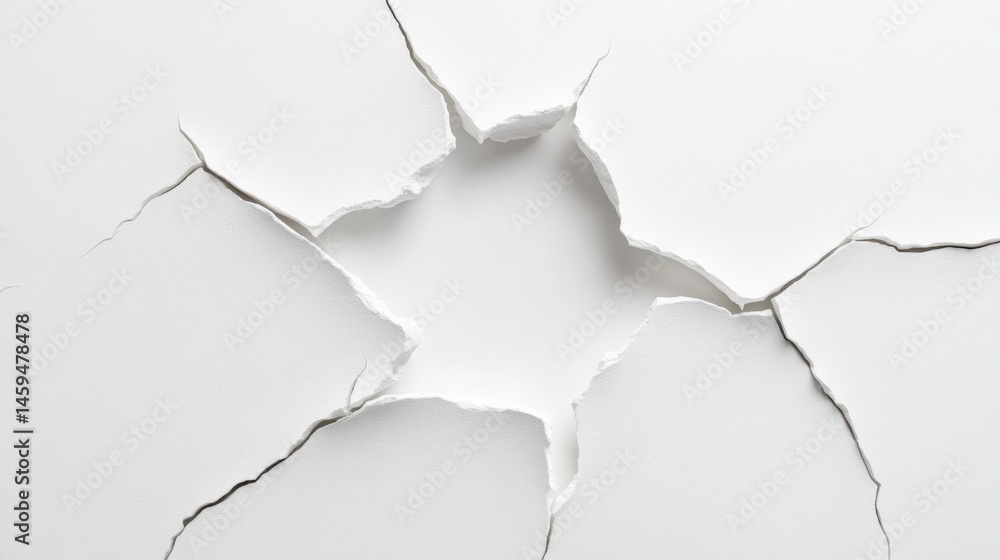 Obraz premium White cracked background