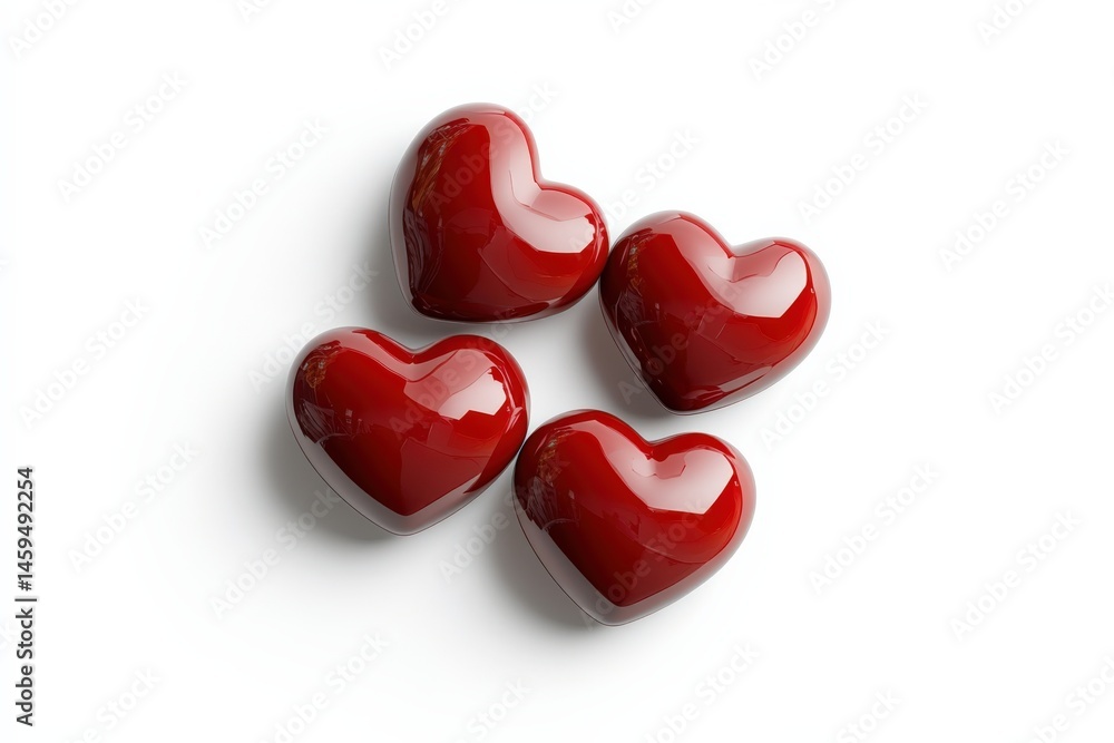 Fototapeta premium Red heart still life