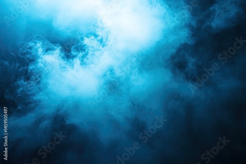 Wallpaper Mural Deep blue smoke clouds, illuminated from above.  Intense, dramatic, hazy atmosphere Torontodigital.ca