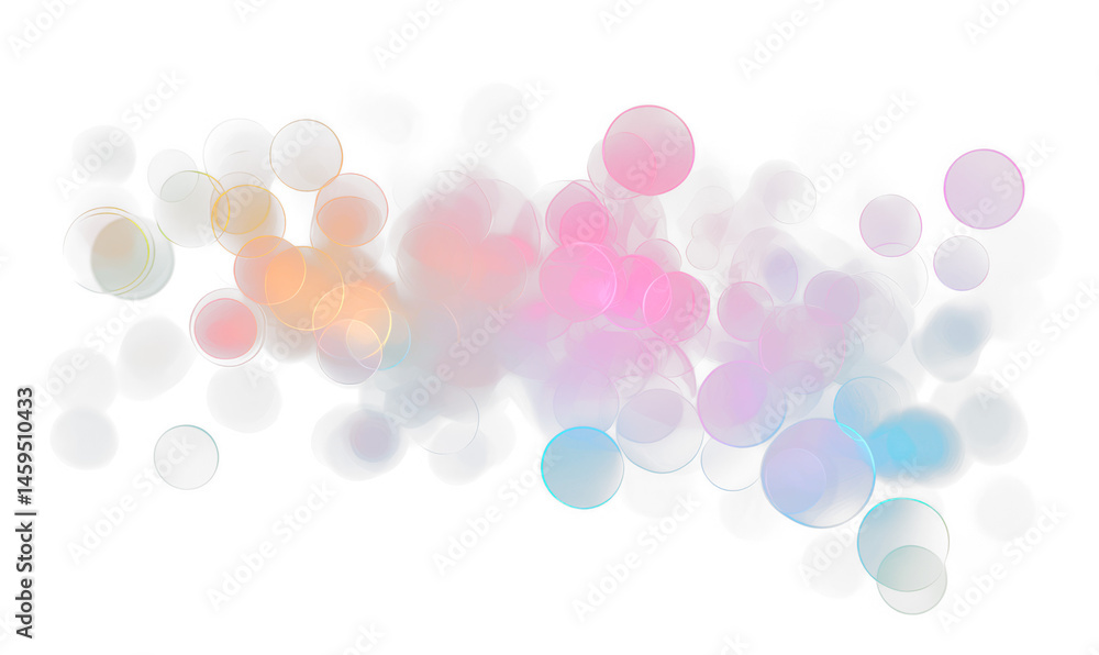 Colorful Bokeh Lights Abstract Isolate on Transparent Background, cutout, png Colorful Bokeh Lights Abstract Isolate on Transparent Background, cutout, png