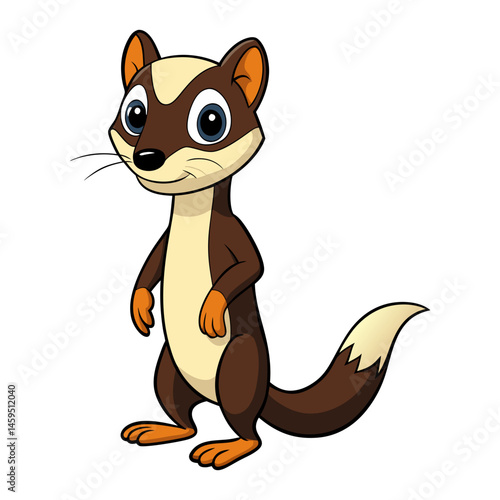 Download Weasel Vector Art Illustration Eps File For Design.