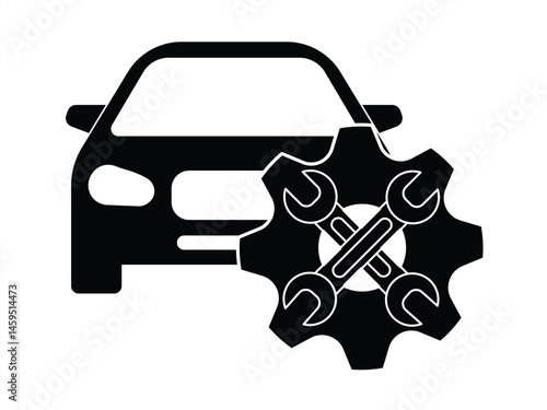 car service icon. Car repair sign. Car repair service icon. vector illustration