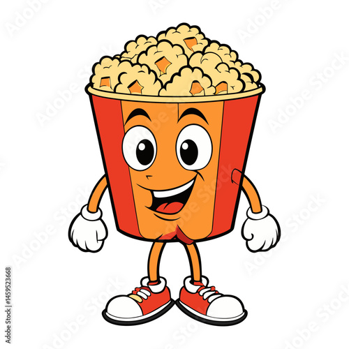 Download Caramel Popcorn Food Vector Eps File For Design.