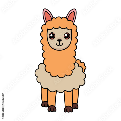Download Alpaca Vector Art Illustration Eps File For Design.