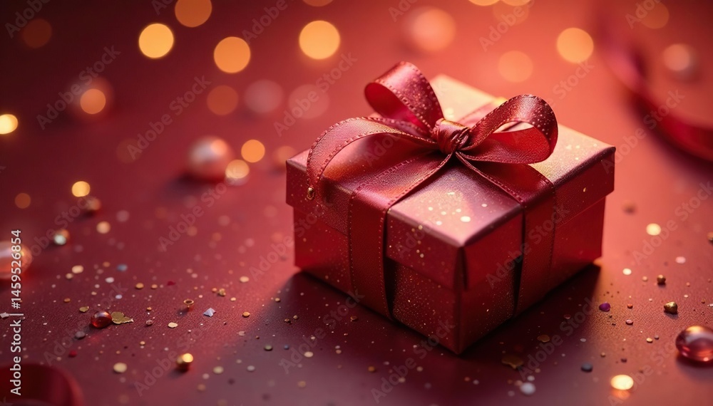 Close-up of luxurious gift boxes, shimmering under soft light , gift, detail Close-up of luxurious gift boxes, shimmering under soft light , gift, detail