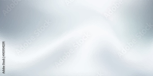 Silver gradient background. Foil paper, glitter effect. Chrome metal grey pattern. Gradient noise texture. Vector abstract illustration for web, card, bg, certificate design