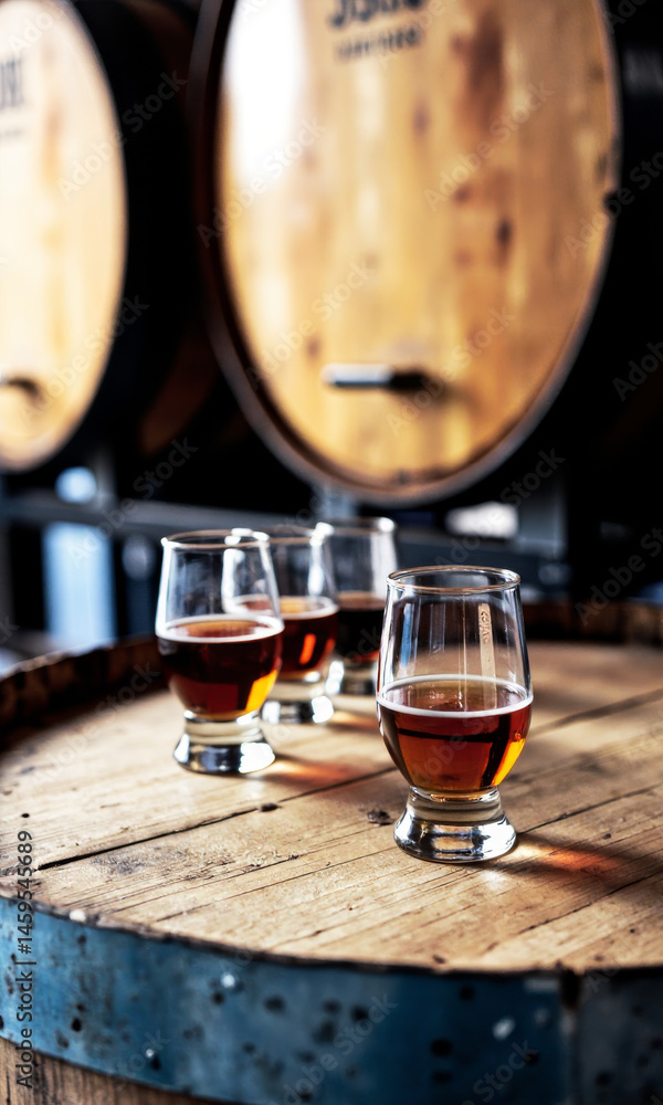 Whiskey Tasting Glasses Barrel Top Distillery Shared Hobby