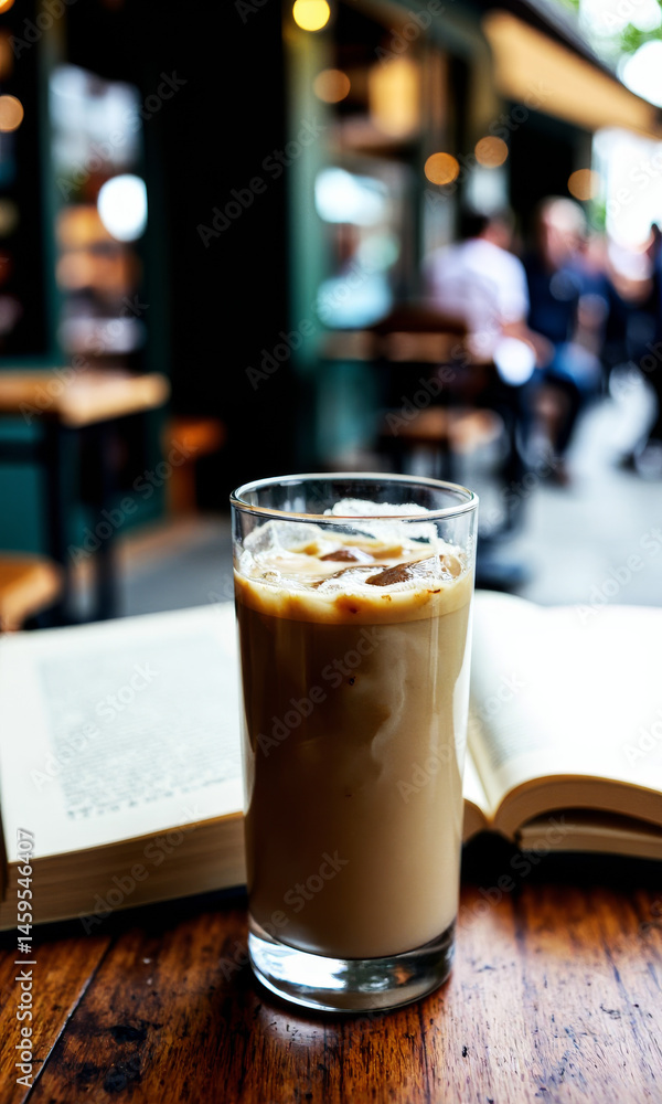 Iced Latte Outdoor Bookstore Cafe Reading Date Literary Love
