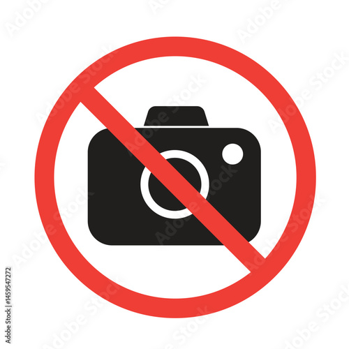 no photography sign, no camera allowed icon.