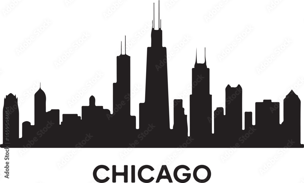 Naklejka premium Seoul City Skyline Silhouette DesignN Seoul Tower and Urban View VectorTraditional Hanok and Modern Seoul SceneNighttime Seoul Cityscape SilhouetteIconic Landmarks of Seoul Vector Art