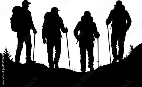 Mountain Trekker Silhouette Collection"