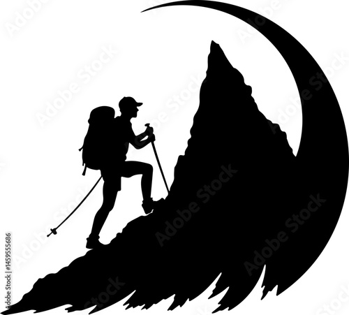 Mountain Trekker Silhouette Collection"