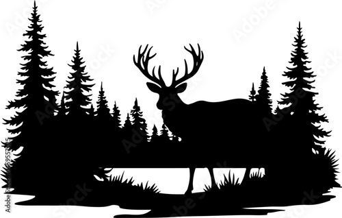 Hunting Silhouettes Bundle: Hunters, Deer, and Wild Game"