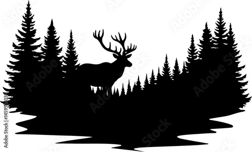 Hunting Silhouettes Bundle: Hunters, Deer, and Wild Game"