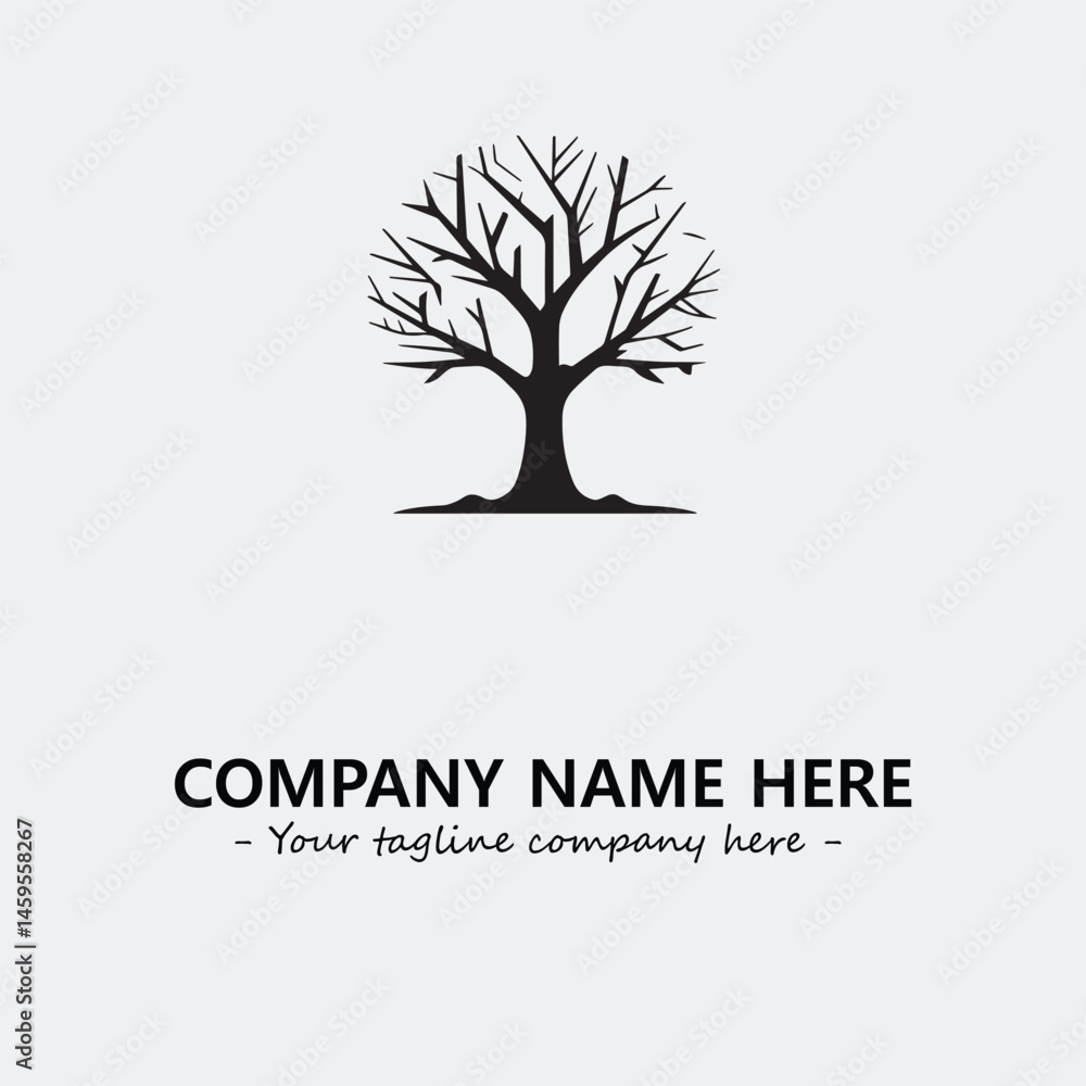 Obraz premium Tree Silhouette Logo Company Design Illustration Vector Graphic Image