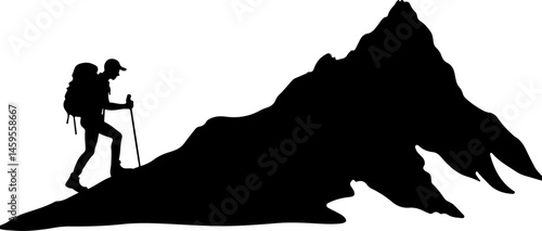 "Mountain Trekker Silhouette Collection"