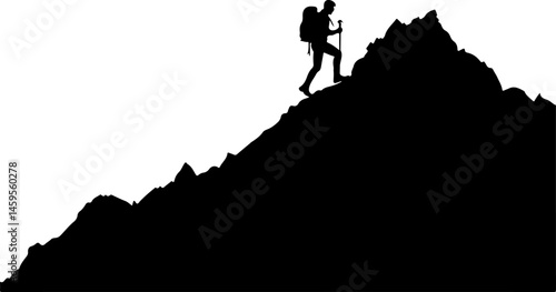 "Mountain Trekker Silhouette Collection"