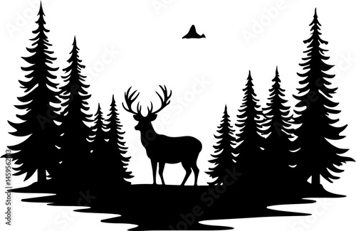 "Hunting Silhouettes Bundle: Hunters, Deer, and Wild Game"