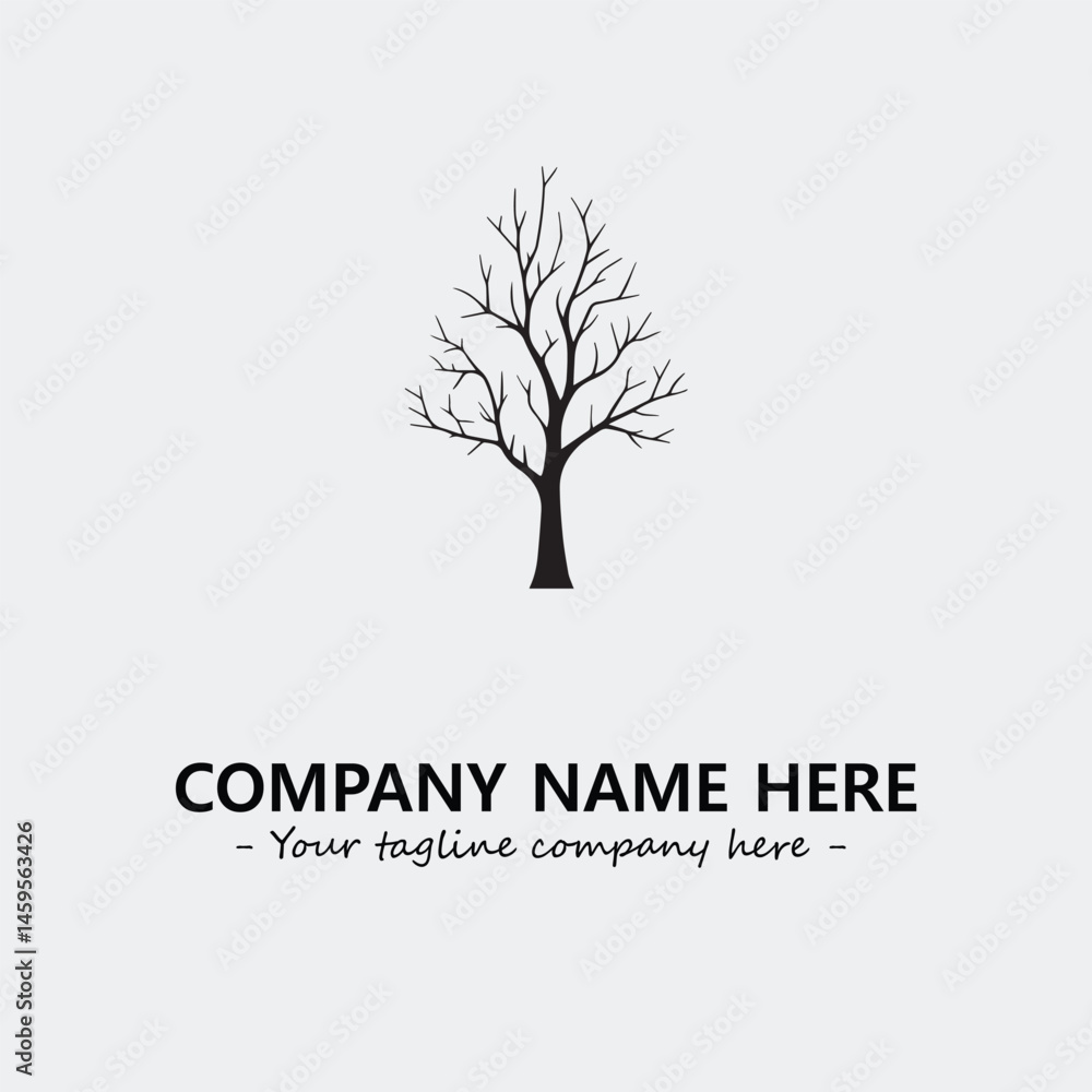 Obraz premium Tree Silhouette Logo Company Design Illustration Vector Graphic Image