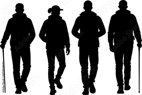 Mountain Trekker Silhouette Collection"