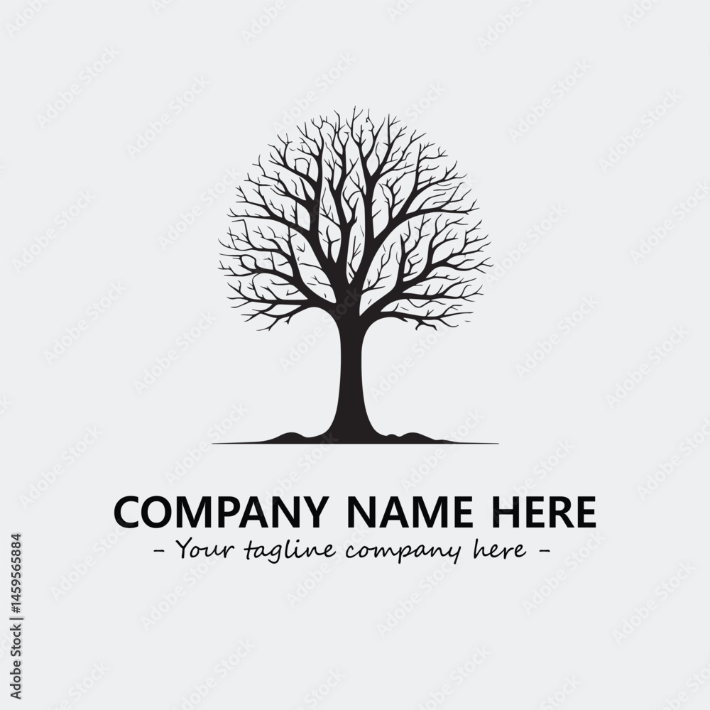 Obraz premium Tree Silhouette Logo Company Design Illustration Vector Graphic Image