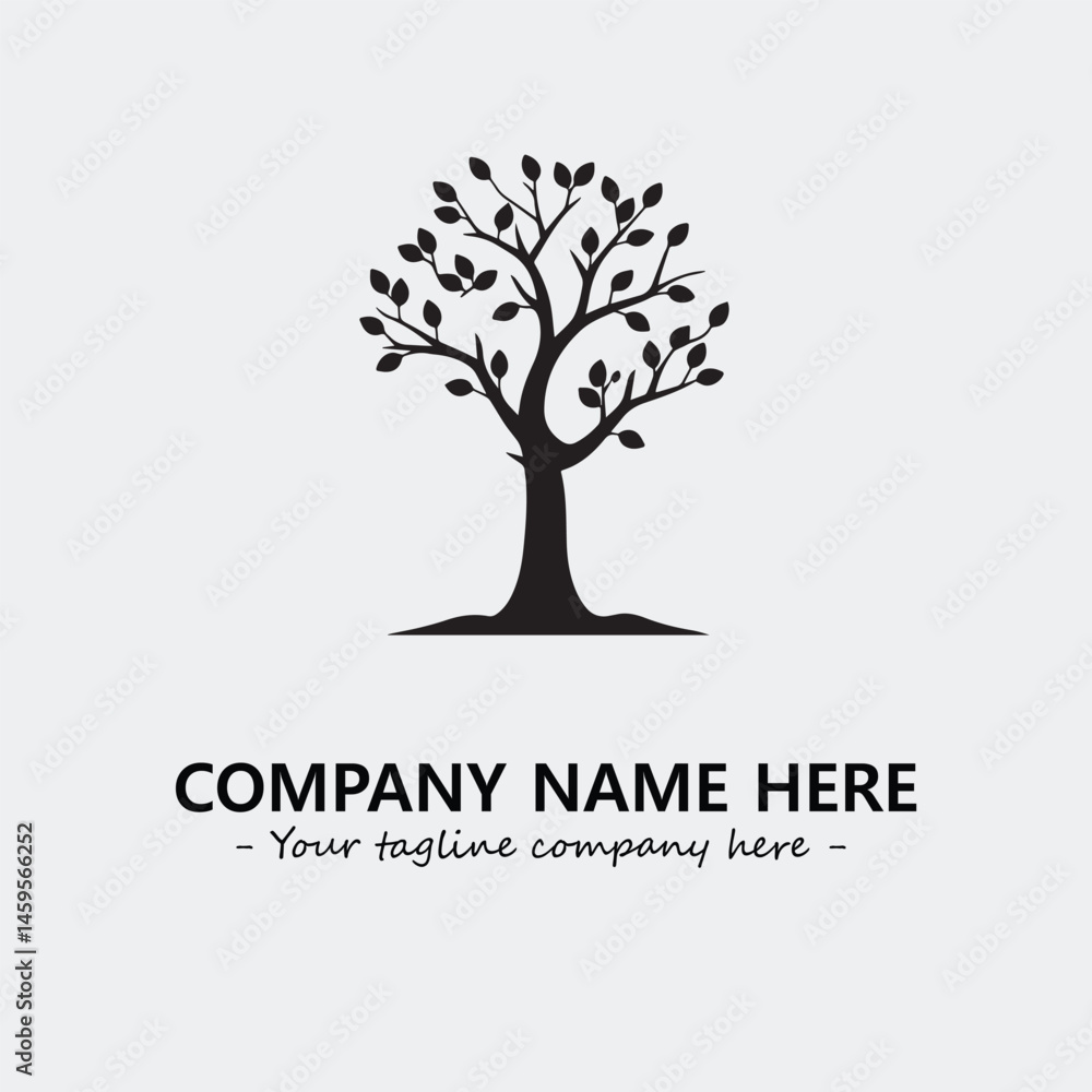 Obraz premium Tree Silhouette Logo Company Design Illustration Vector Graphic Image