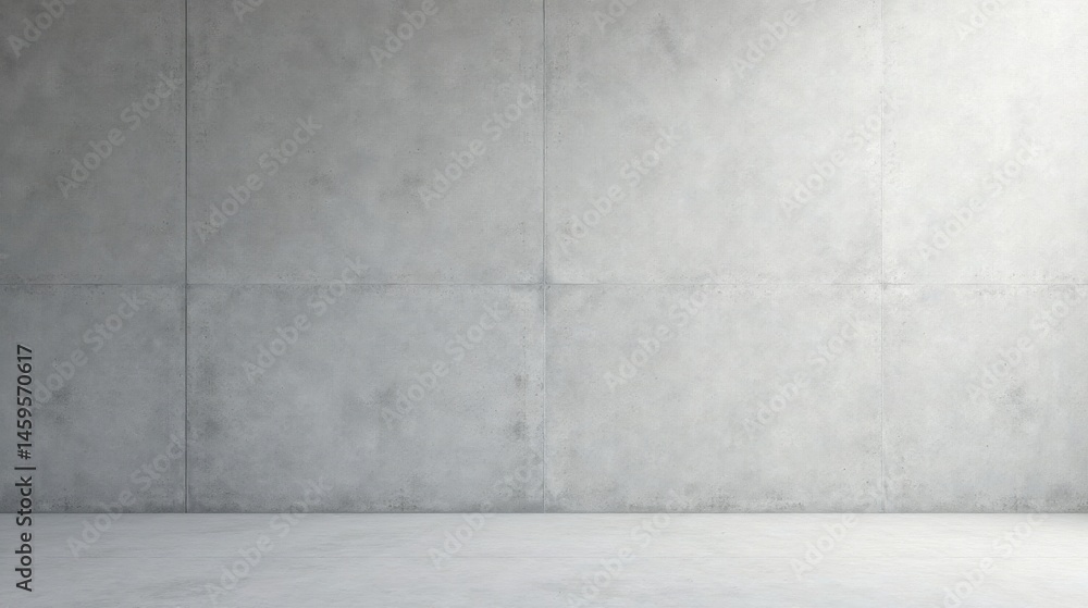 A minimalist interior scene featuring a large, light grey concrete wall and a matching floor, perfect for showcasing design elements or creating a clean, modern backdrop. A minimalist interior scene featuring a large, light grey concrete wall and a matching floor, perfect for showcasing design elements or creating a clean, modern backdrop.
