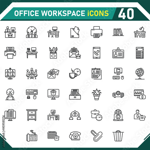 Office Workspace Icons