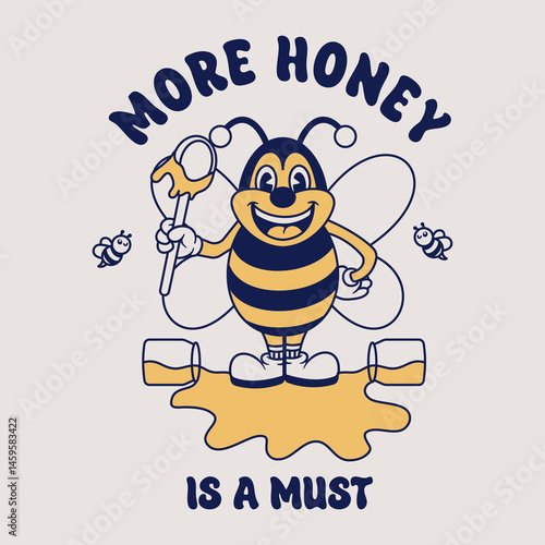bee and honey