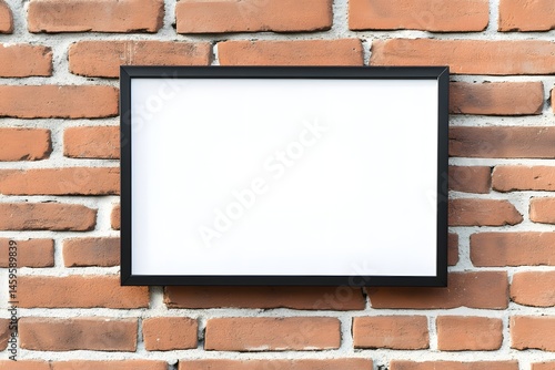 Wallpaper Mural Blank sign mockup on brick wall Torontodigital.ca