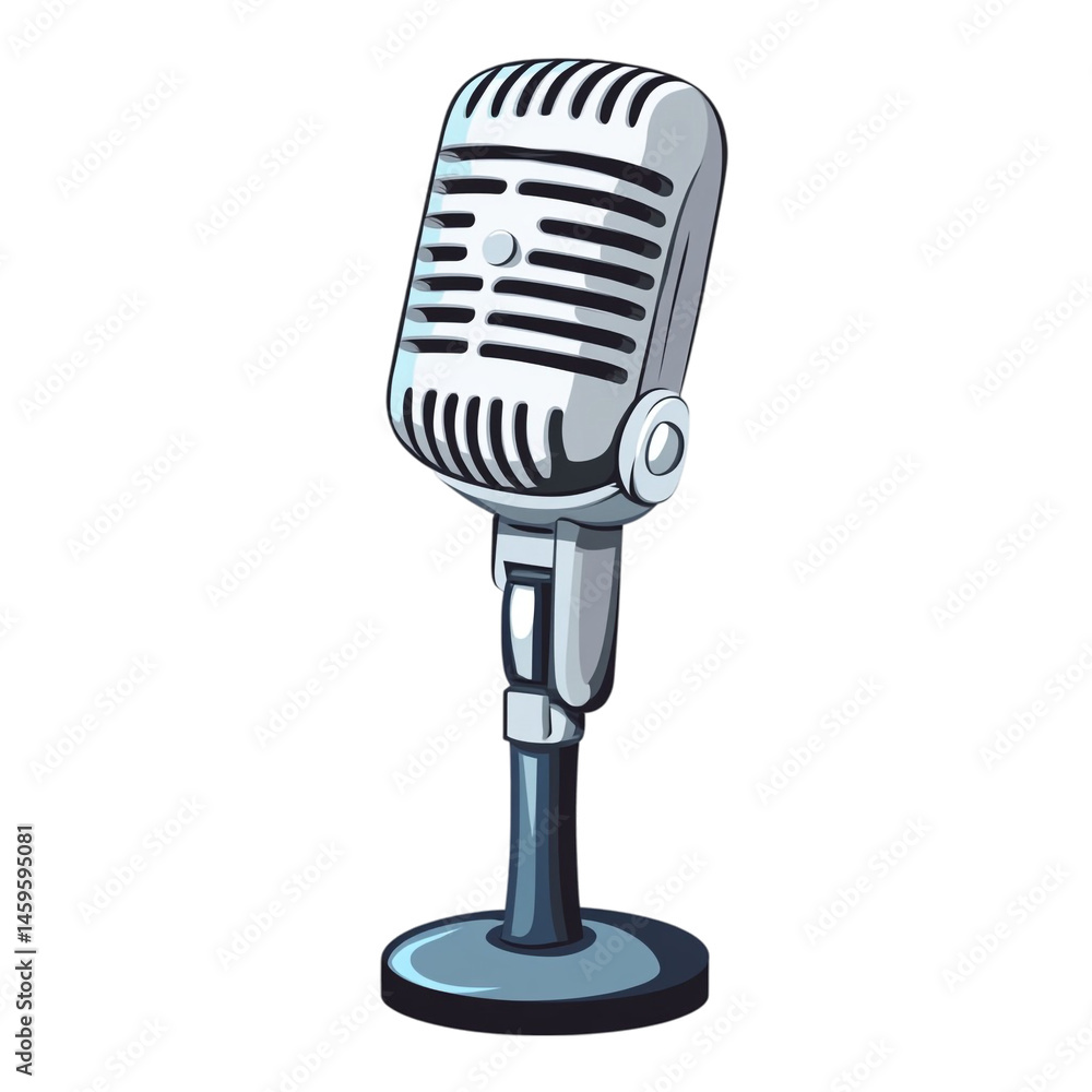 retro microphone studio broadcast design retro microphone studio broadcast design