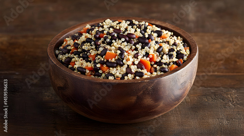 Wallpaper Mural Quinoa and Black Bean Salad with Colorful Vegetables in Bowl Torontodigital.ca