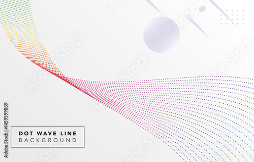 futuristic rainbow dot wave line with metallic spectrum colorful gradient black background, abstract luxury dynamic dotted flow elegant wavy vector, technology glowing light effect digital fluid shape