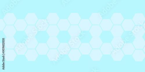 Abstract blue backdrop featuring a seamless geometric hexagon pattern