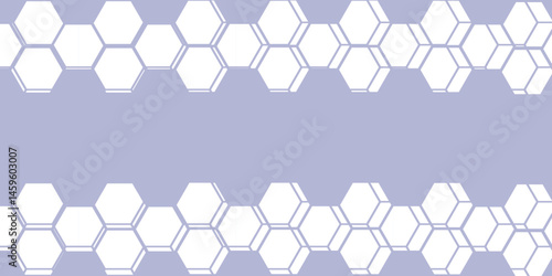 Abstract blue backdrop with a seamless hexagonal pattern design showcasing a 3d geometric honeycomb structure for business and technology illustration