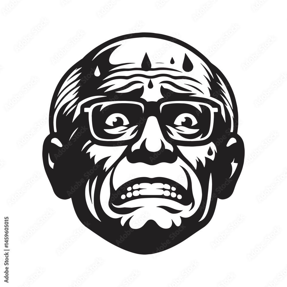 Restless Nervous Face silhouette, emotion in motion – Nervous Face illustration – Minimalist Nervous Face vector – Nervous Silhouette
Restless Nervous Face silhouette, emotion in motion – Nervous Face illustration – Minimalist Nervous Face vector – Nervous Silhouette