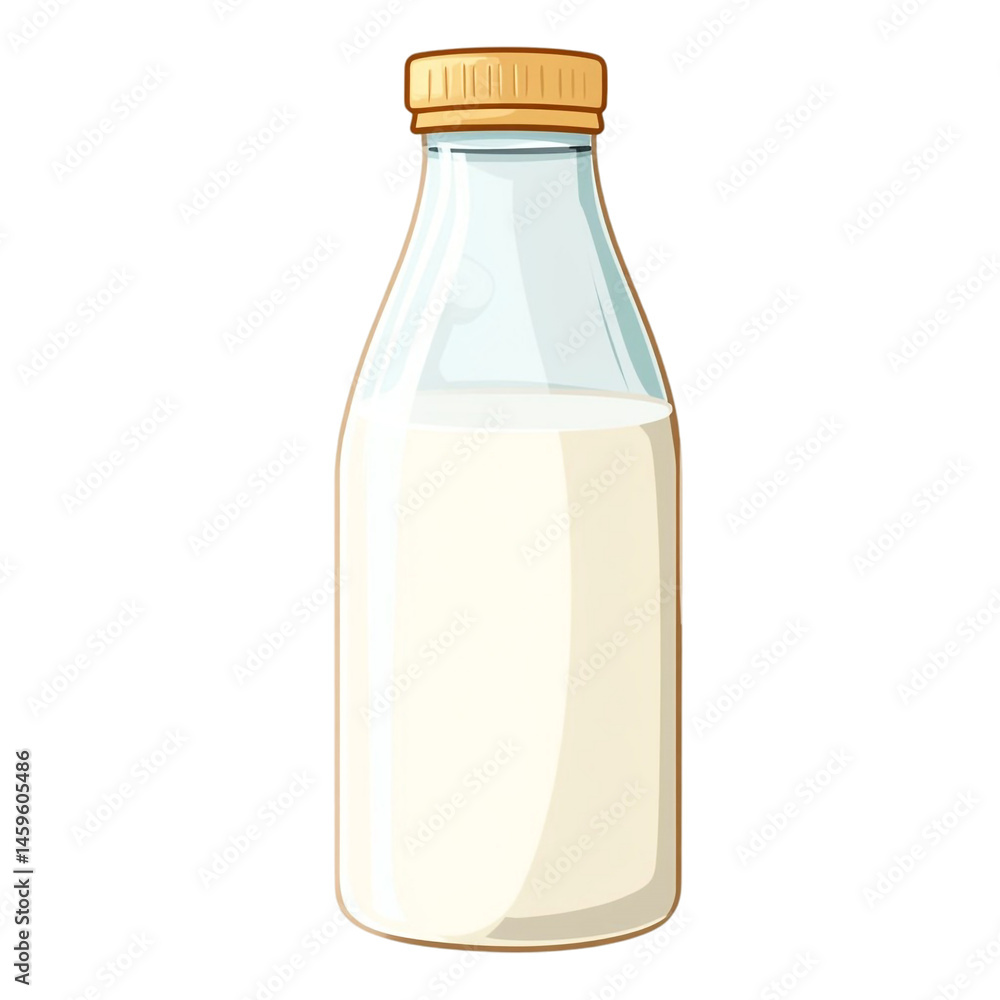 glass bottle fresh milk dairy