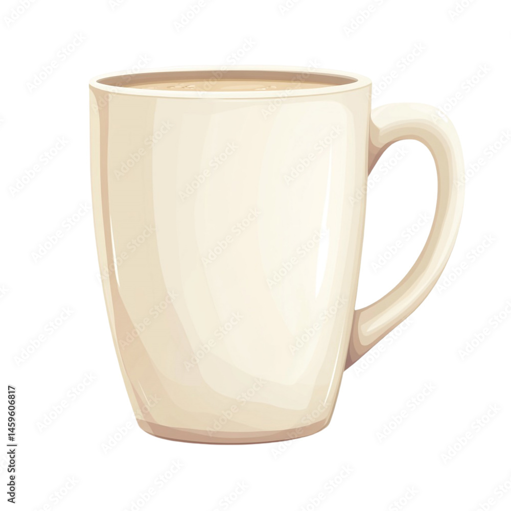 warm creamy drink in mug